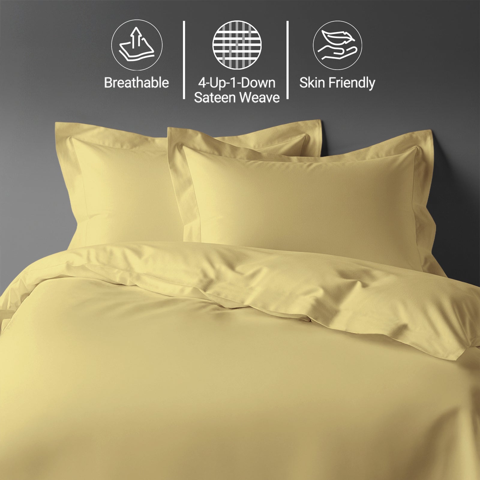 Deluxe 600 Thread Count 100% Cotton Duvet Cover Set